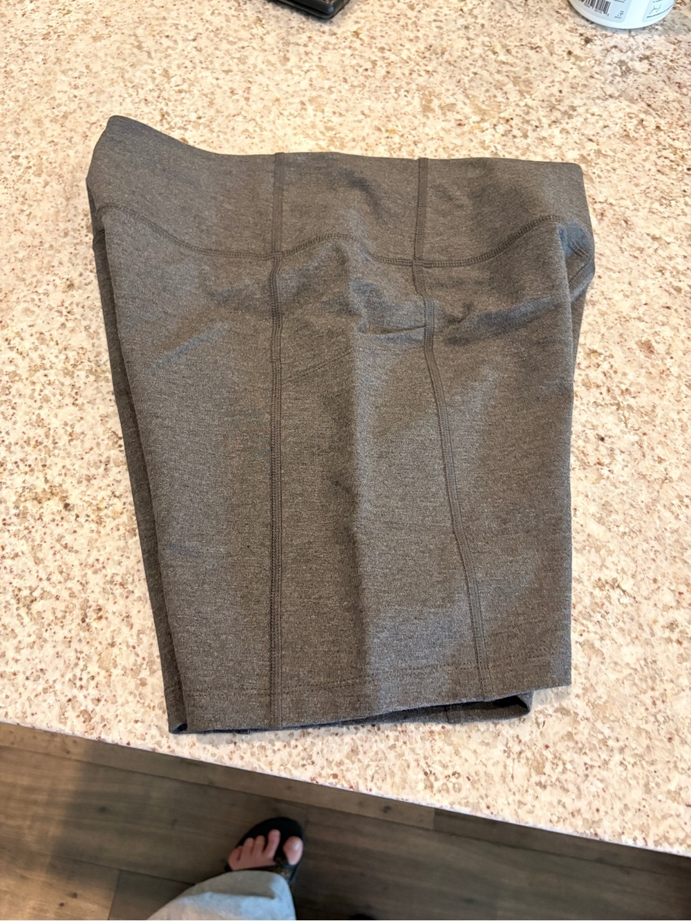 BOODY Charcoal Gray High-Rise Bike Shorts - Picture 2 of 4